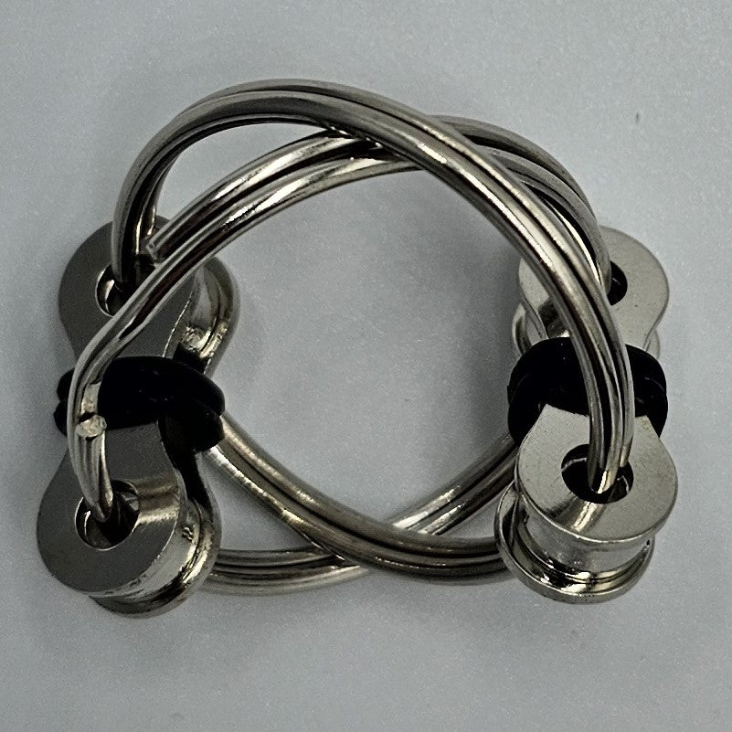 Polkupyöräketju fidget sormus