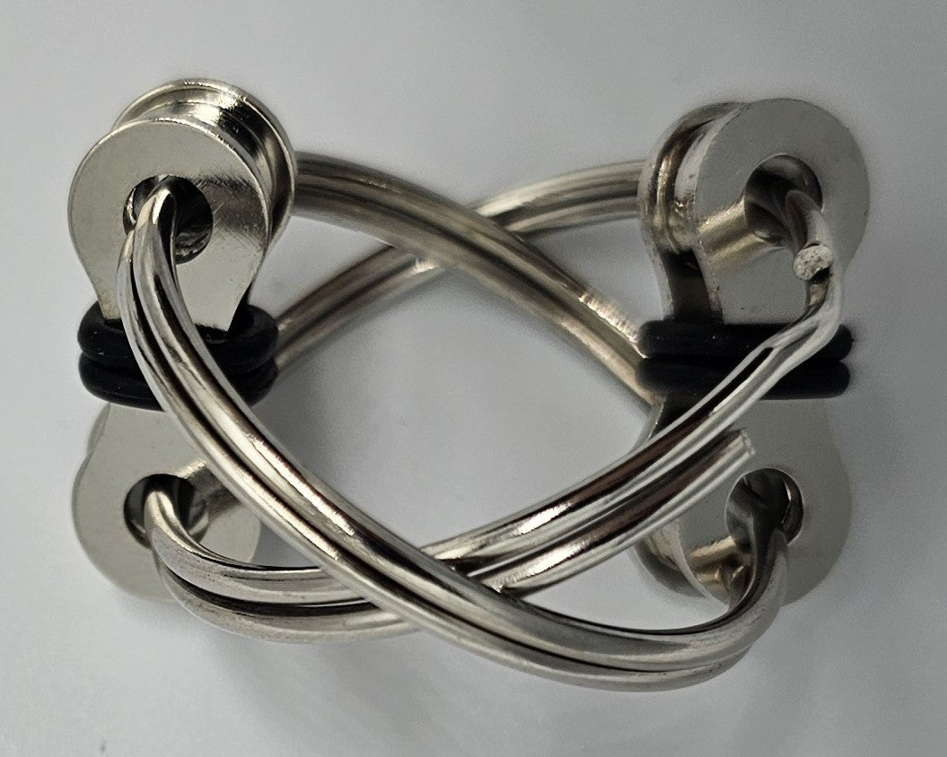 Polkupyöräketju fidget sormus