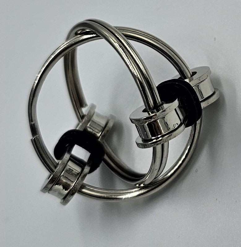 Polkupyöräketju fidget sormus