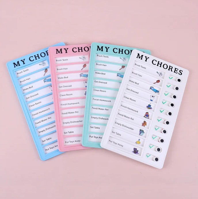 Chore chart - monikäyttöinen tehtävä lista