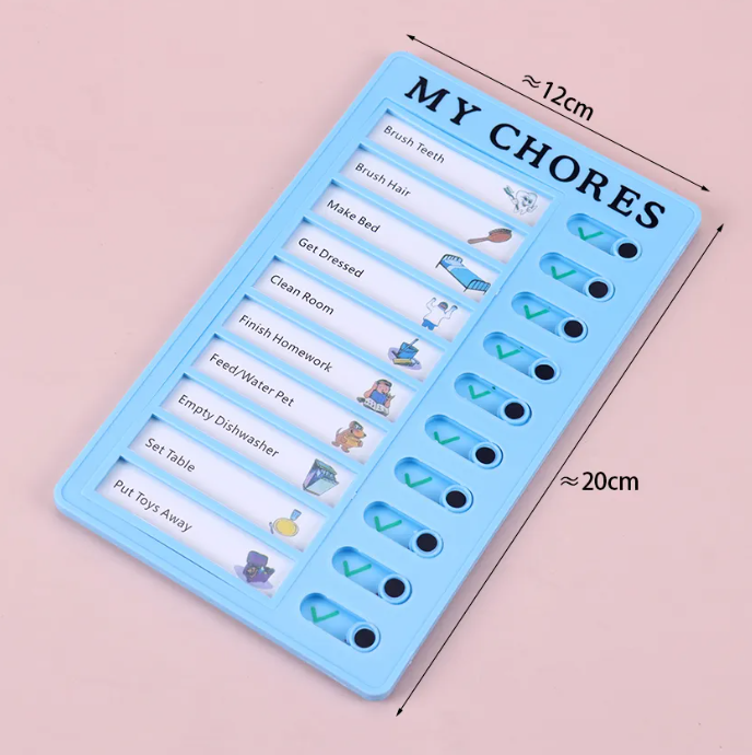 Chore chart - monikäyttöinen tehtävä lista