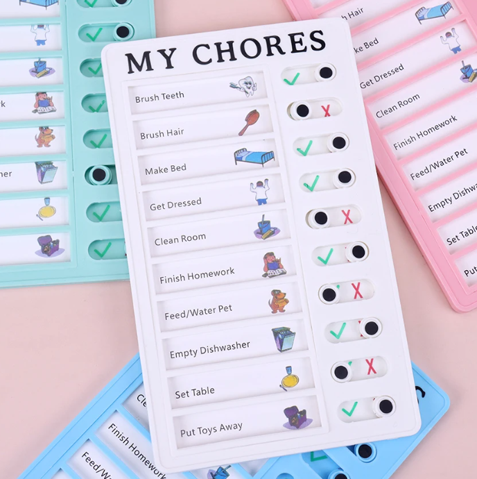 Chore chart - monikäyttöinen tehtävä lista