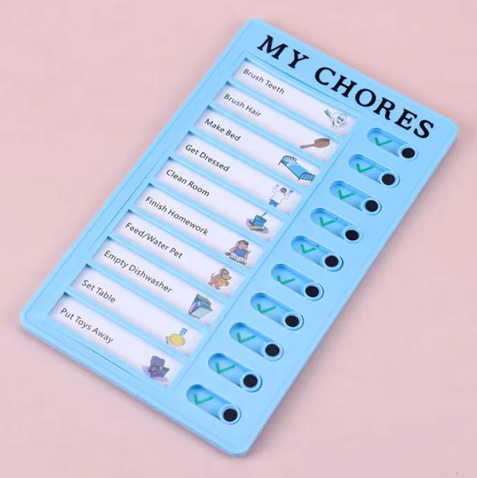 Chore chart - monikäyttöinen tehtävä lista