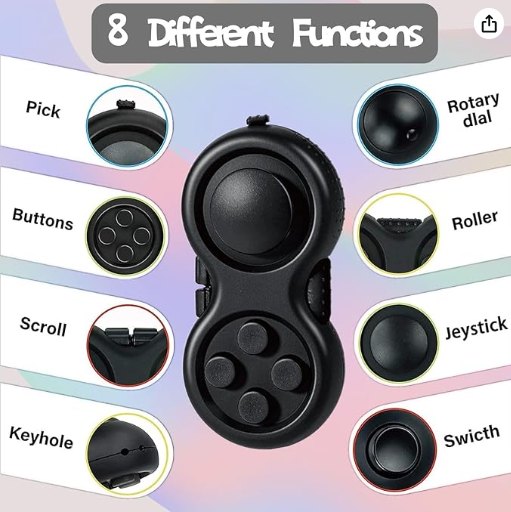 Fidget peliohjain lelu, 2lla päädyllä